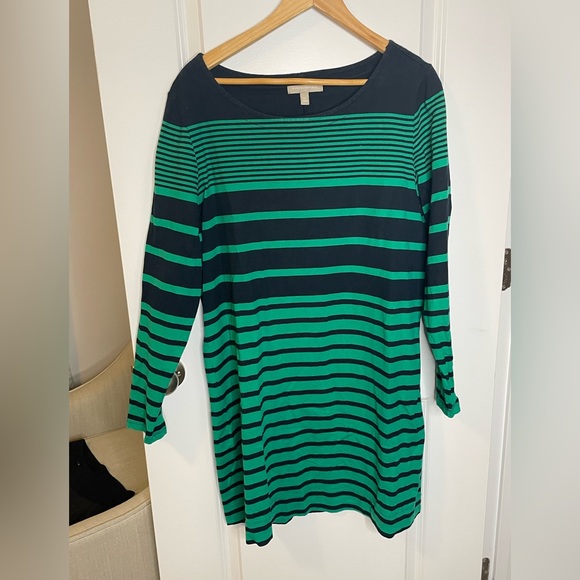 Banana Republic Dresses & Skirts - Banana Republic Stripped Shift Dress Button Sleeve shirt dress work office aline